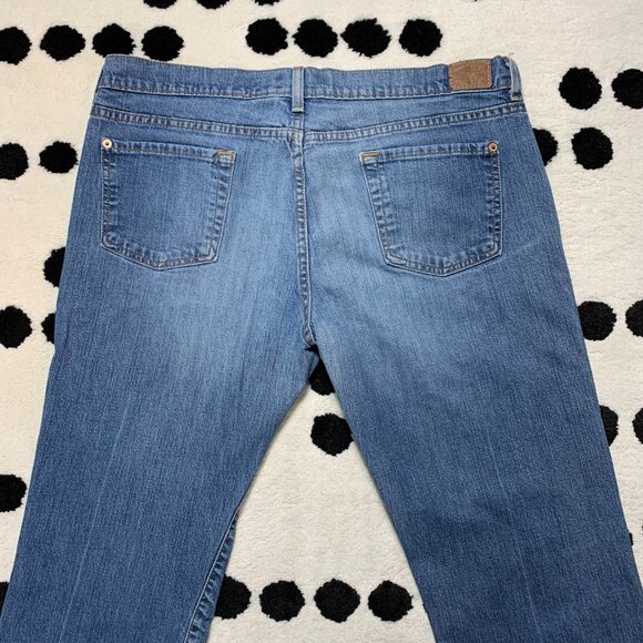 Vintage Y2K Old Navy Boot Cut Jeans Ultra Low Waist Faded Light Wash Denim - Picture 5 of 13